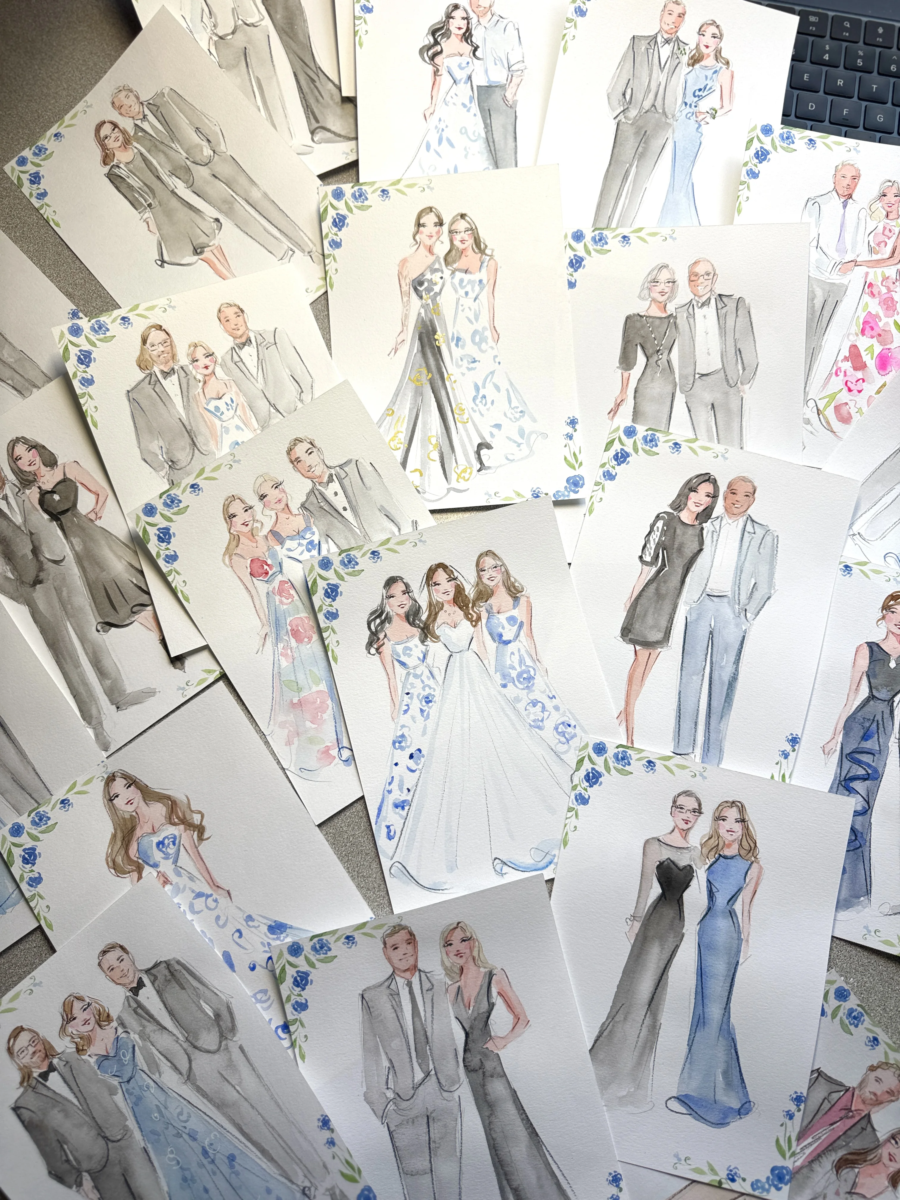 Live guest portrait station